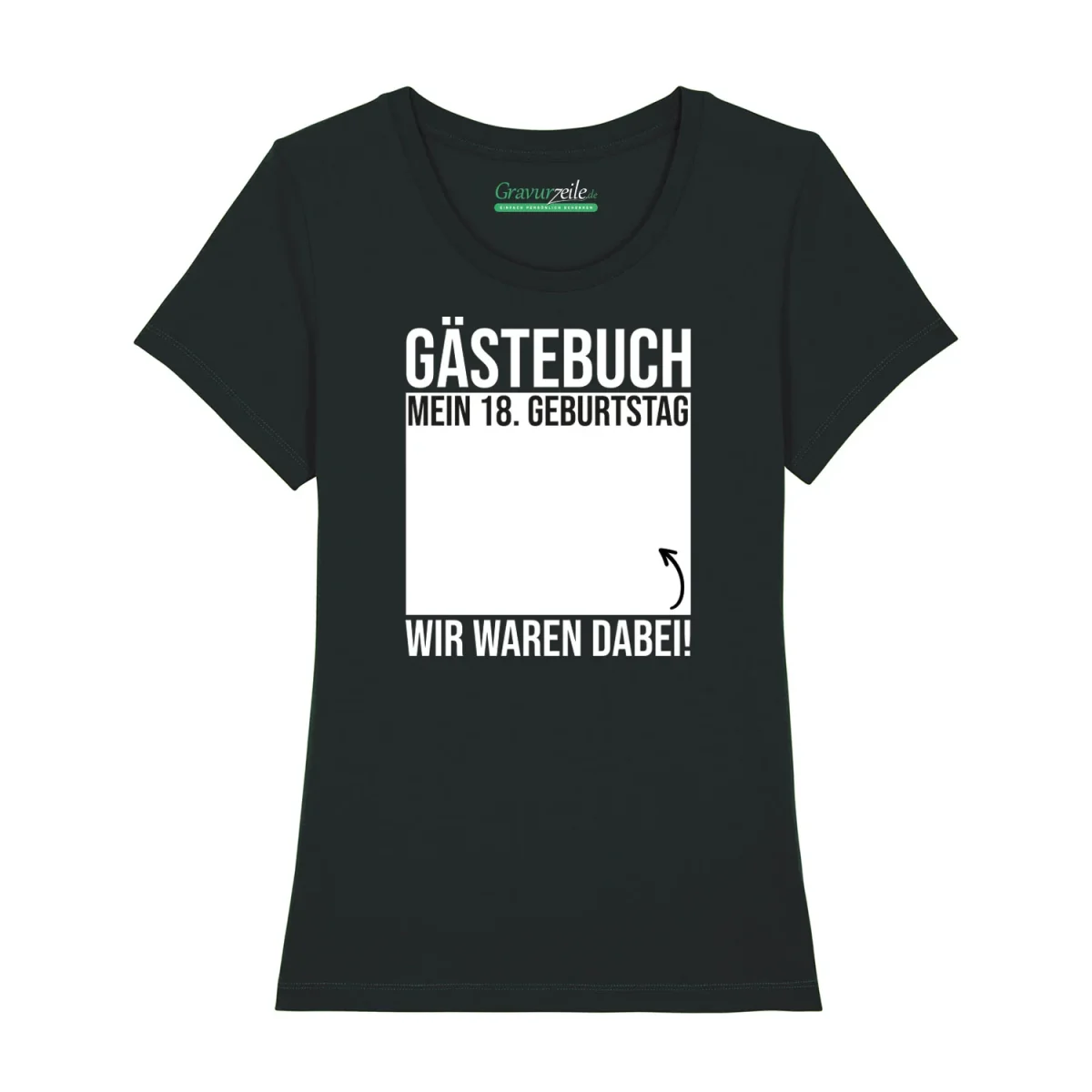 Bedrucktes T-Shirt für Damen - Gästebuch – Bild 3