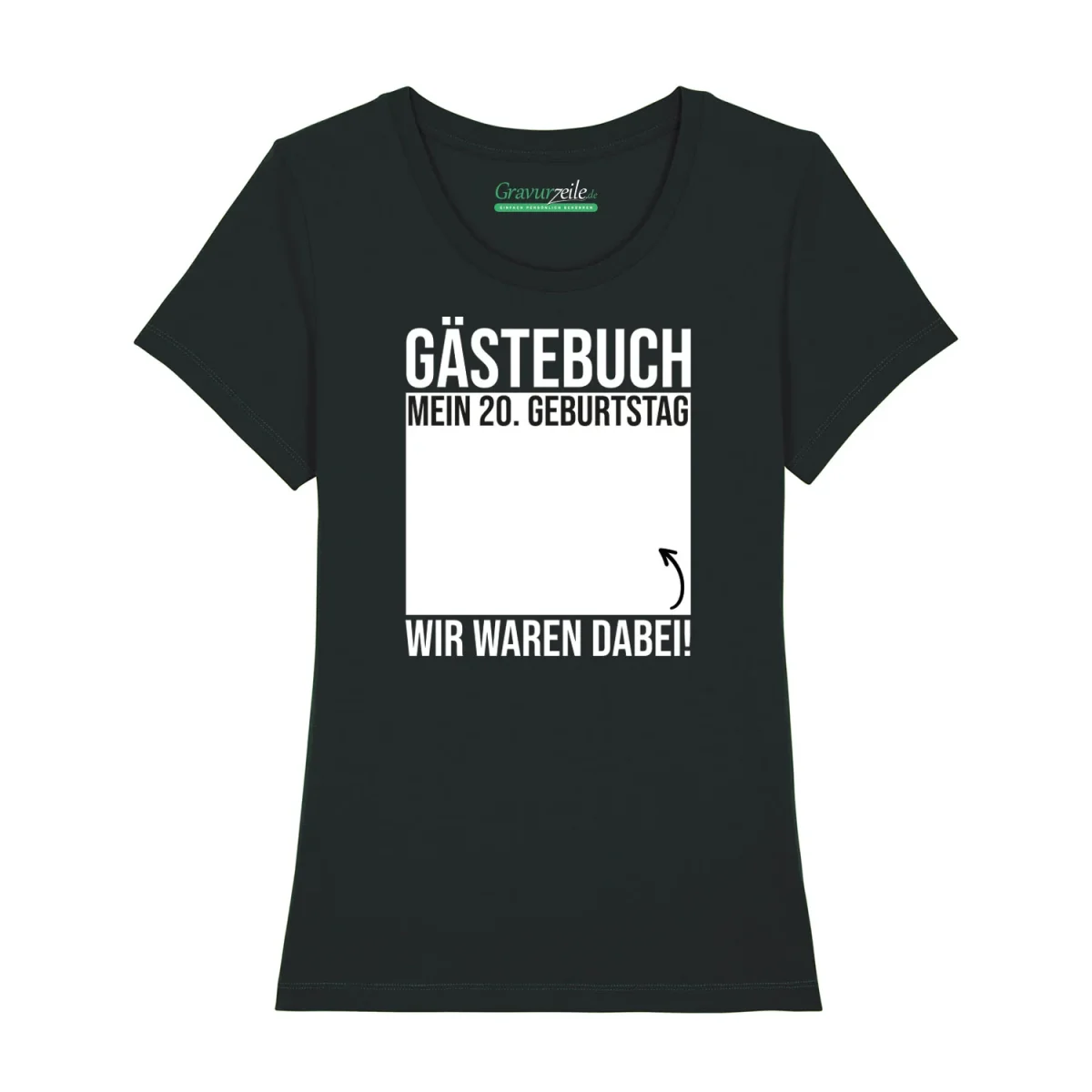 Bedrucktes T-Shirt für Damen - Gästebuch – Bild 4