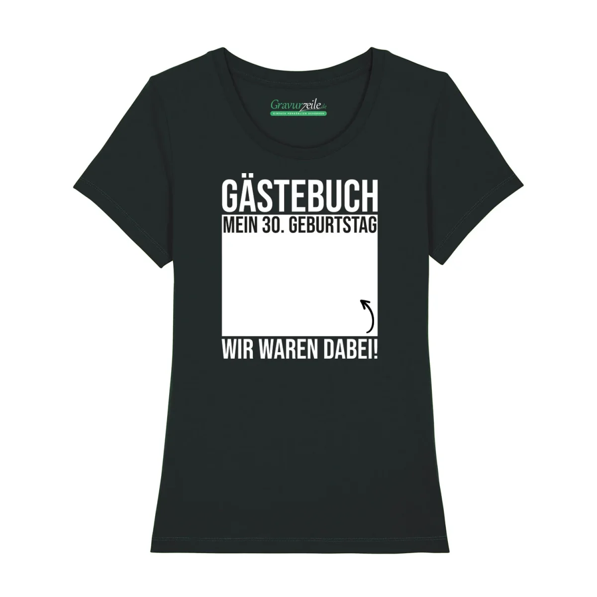 Bedrucktes T-Shirt für Damen - Gästebuch – Bild 5