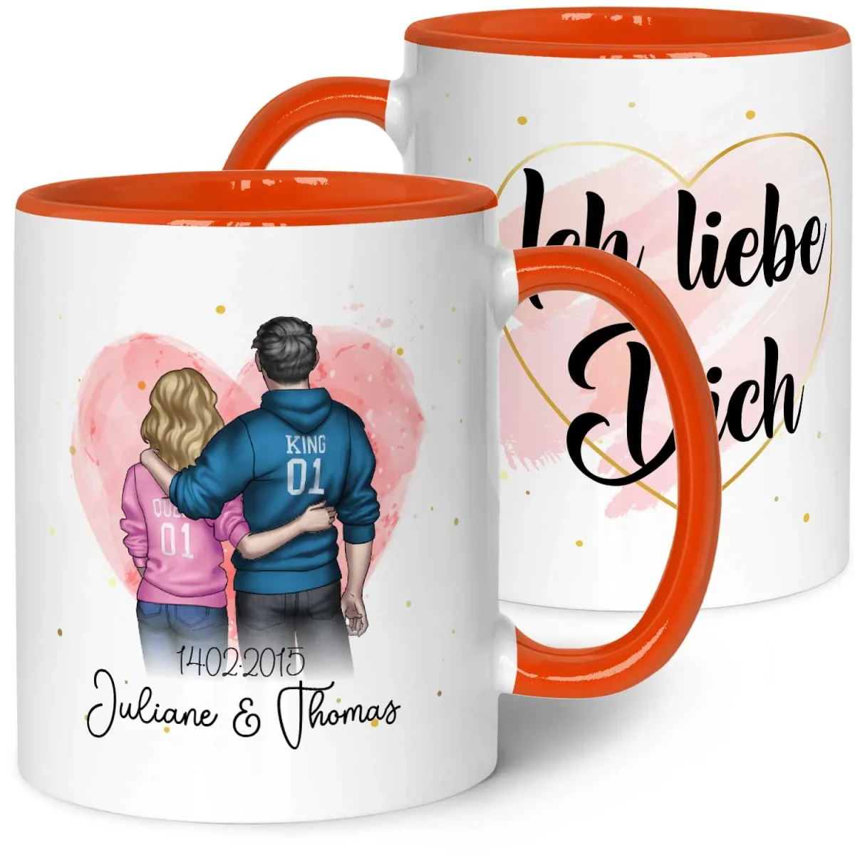Bedruckte Tasse mit Konfiguration - Pärchen Motiv – Bild 9