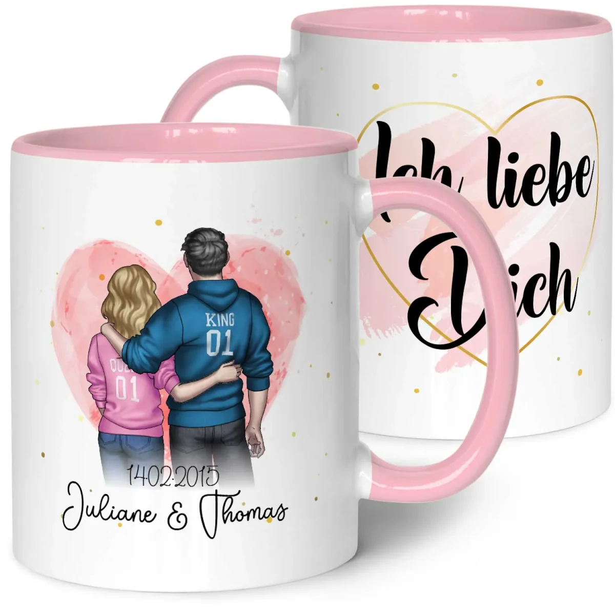 Bedruckte Tasse mit Konfiguration - Pärchen Motiv – Bild 2