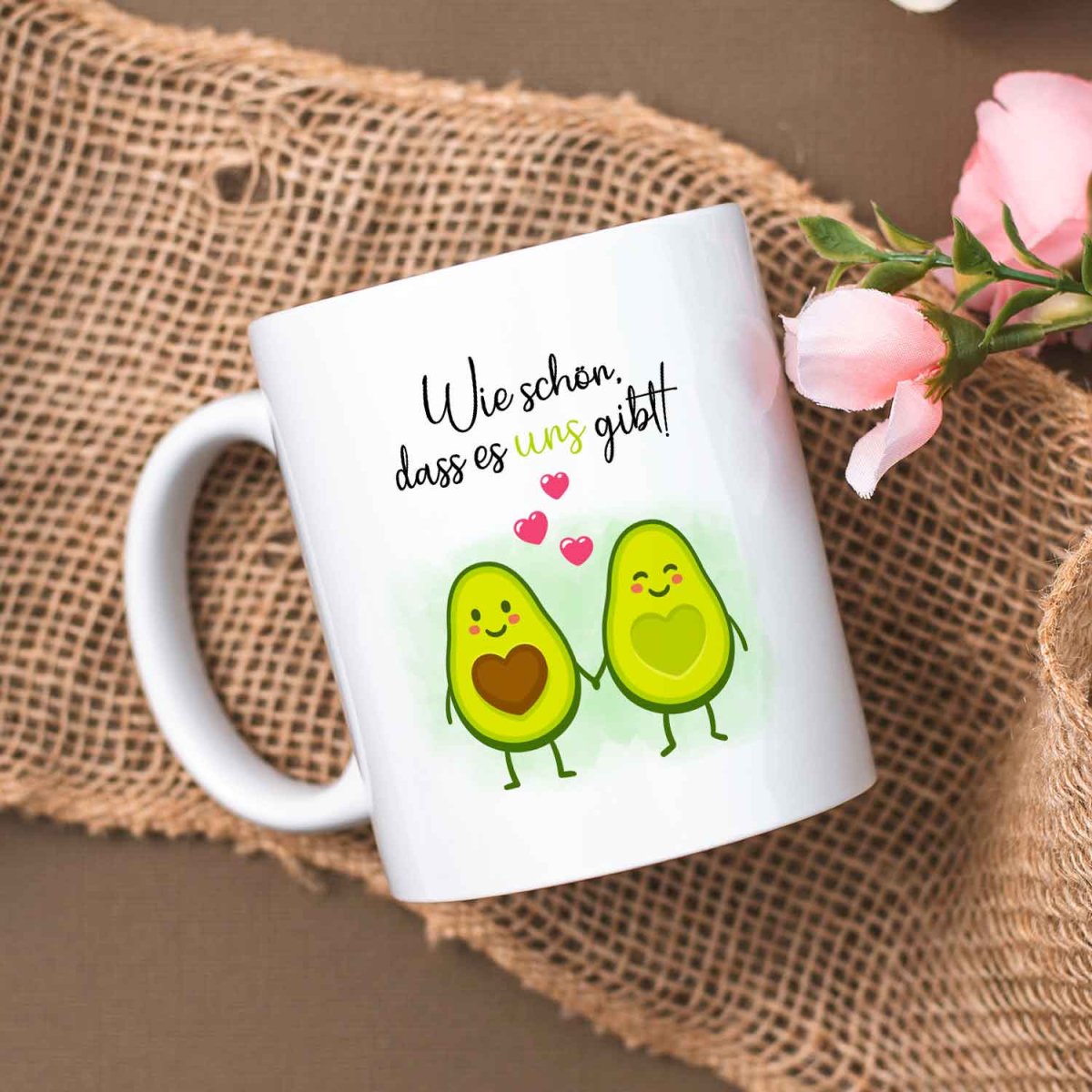 Bedruckte Tasse mit Spruch - Avocado Love – Bild 9