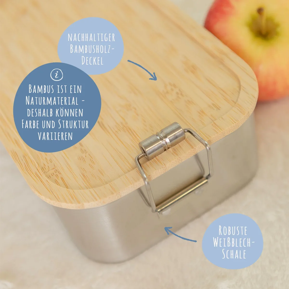 Brotdose mit Deckel für Kinder mit UV-Druck im "Einhorn V2" Design – Bild 5