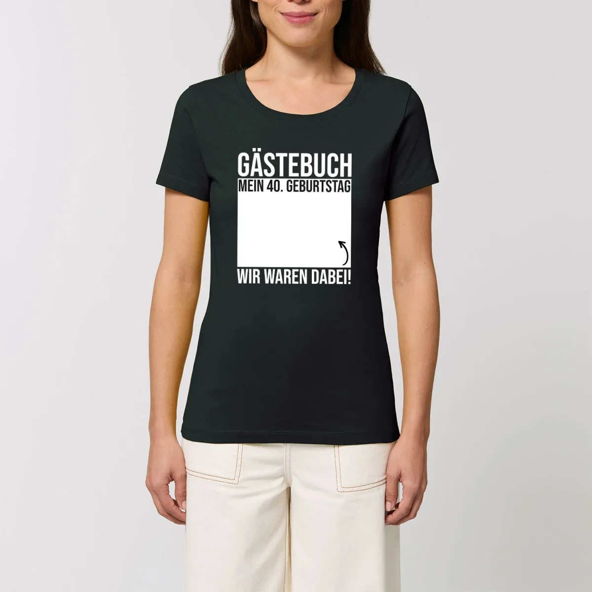 Bedrucktes T-Shirt für Damen - Gästebuch – Bild 8