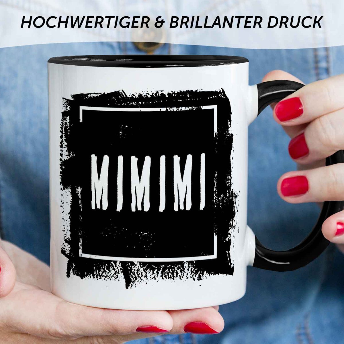 Bedruckte Tasse mit Spruch - "MIMIMI" – Bild 5