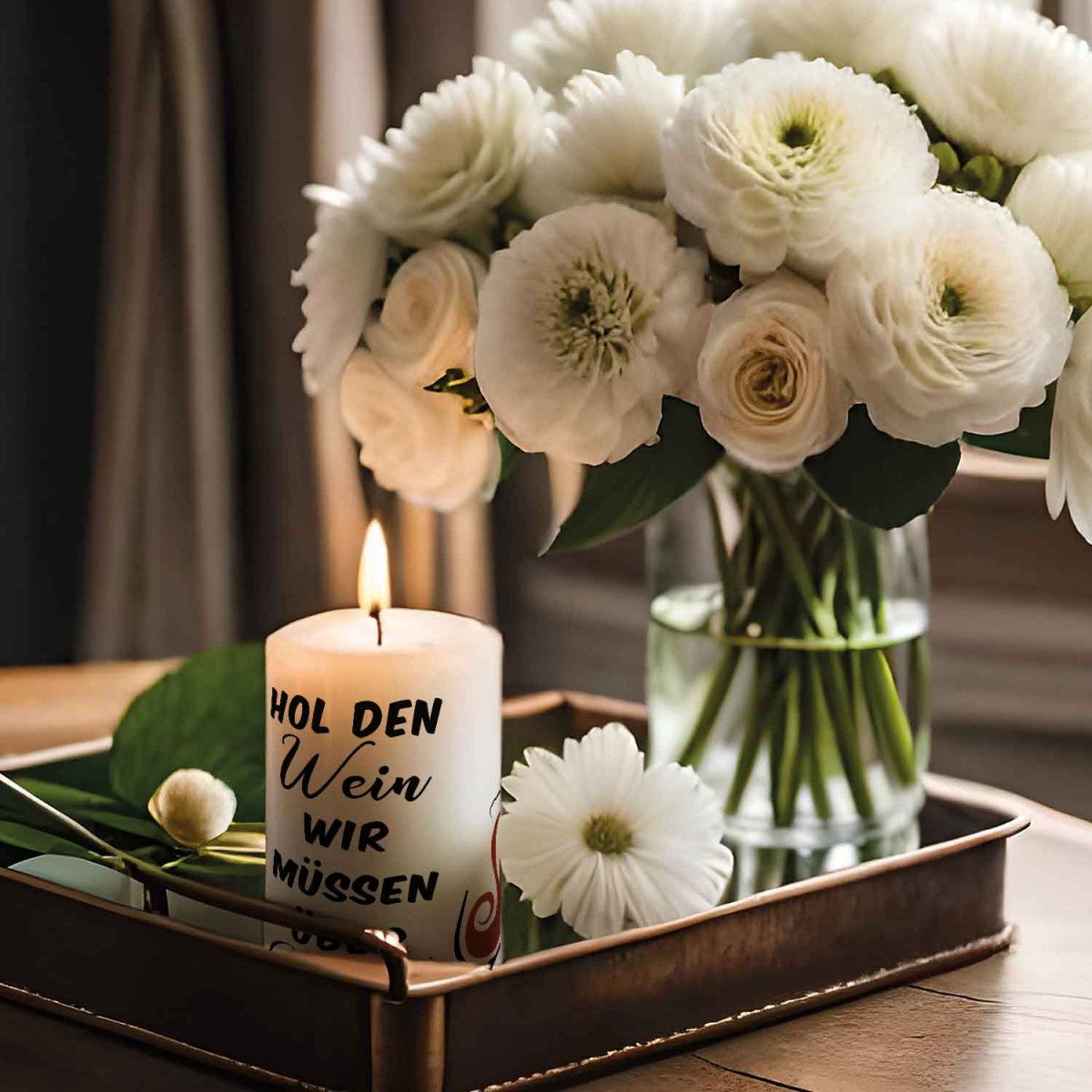 Kleine Kerze "Hol den Wein" – Bild 6