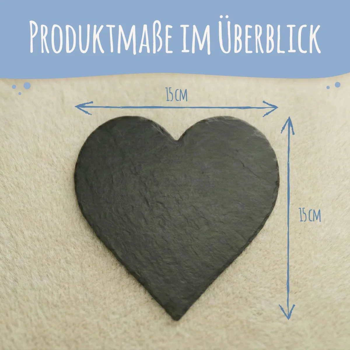 Bedrucktes Schieferherz - Tierfoto - Personalisiertes Geschenk – Bild 8