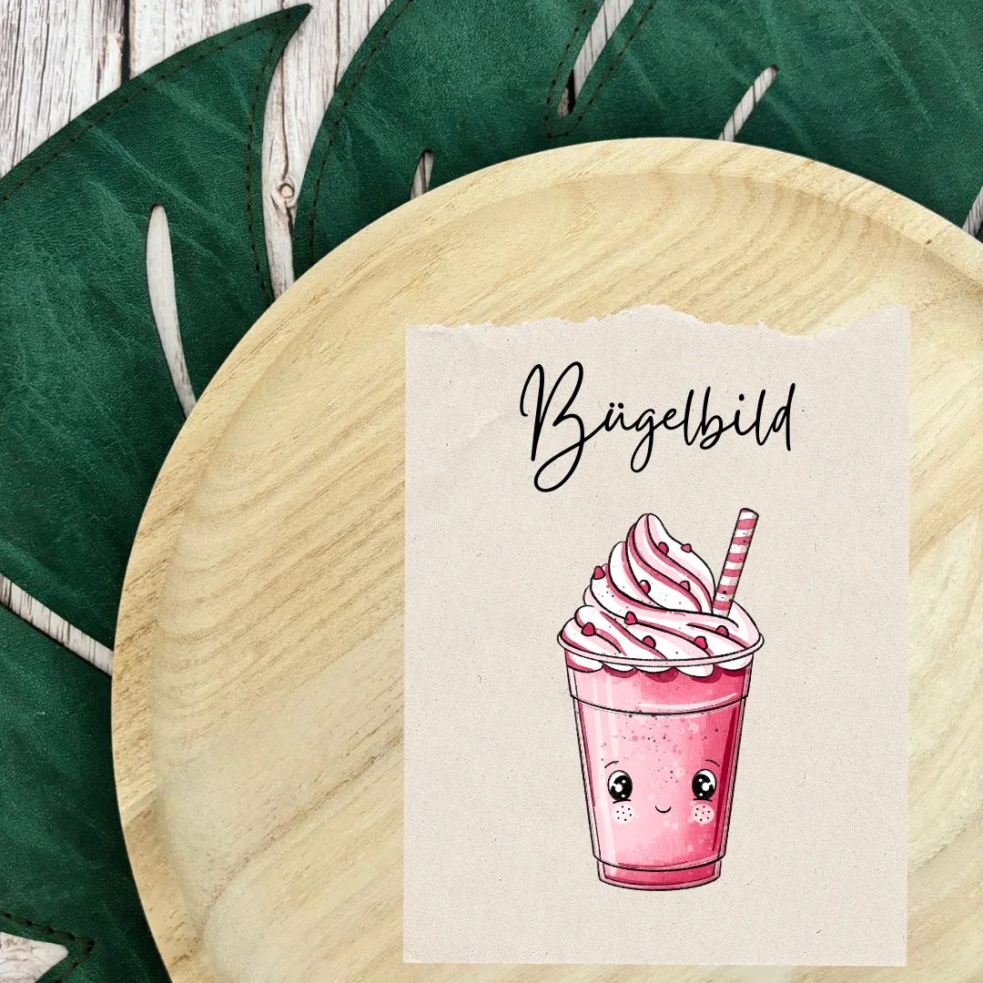 Bügelbild Erdbeershake 2 – Bild 2
