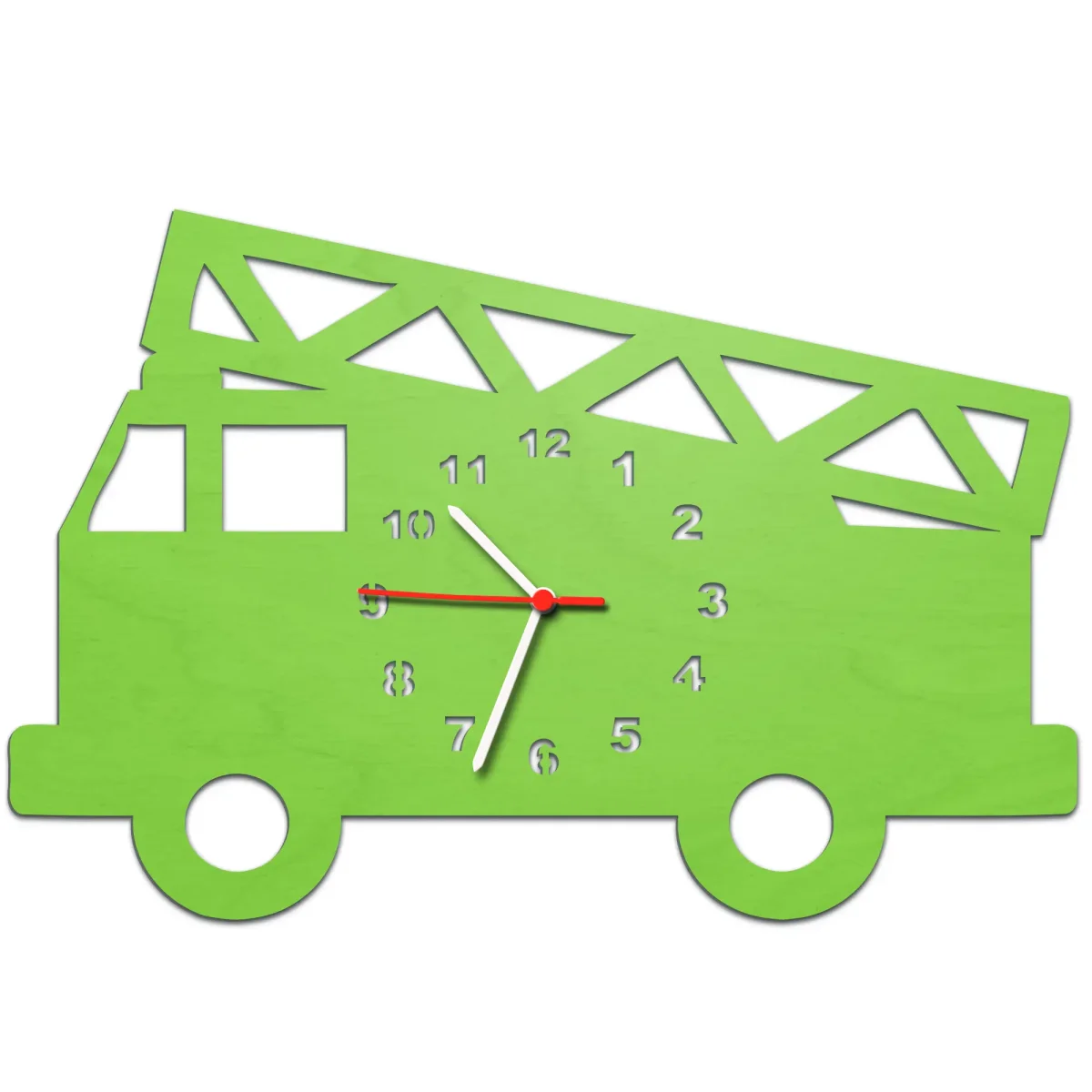 Kinder Wanduhr im Feuerwehrauto Design – Bild 5
