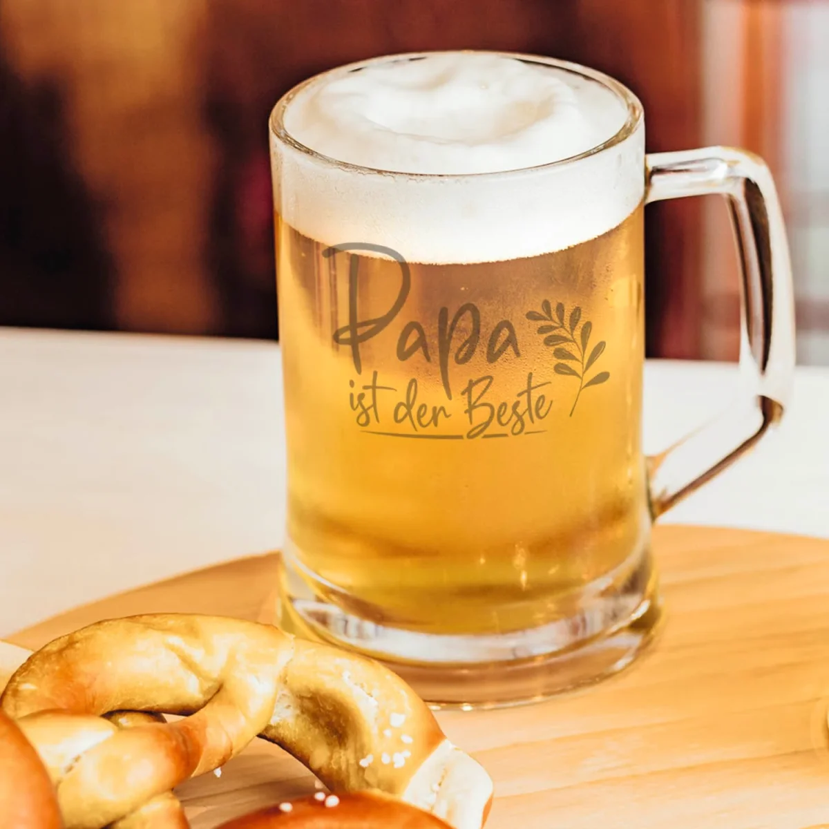 Montana Bierkrug mit Gravur "Papa ist der Beste" – Bild 4