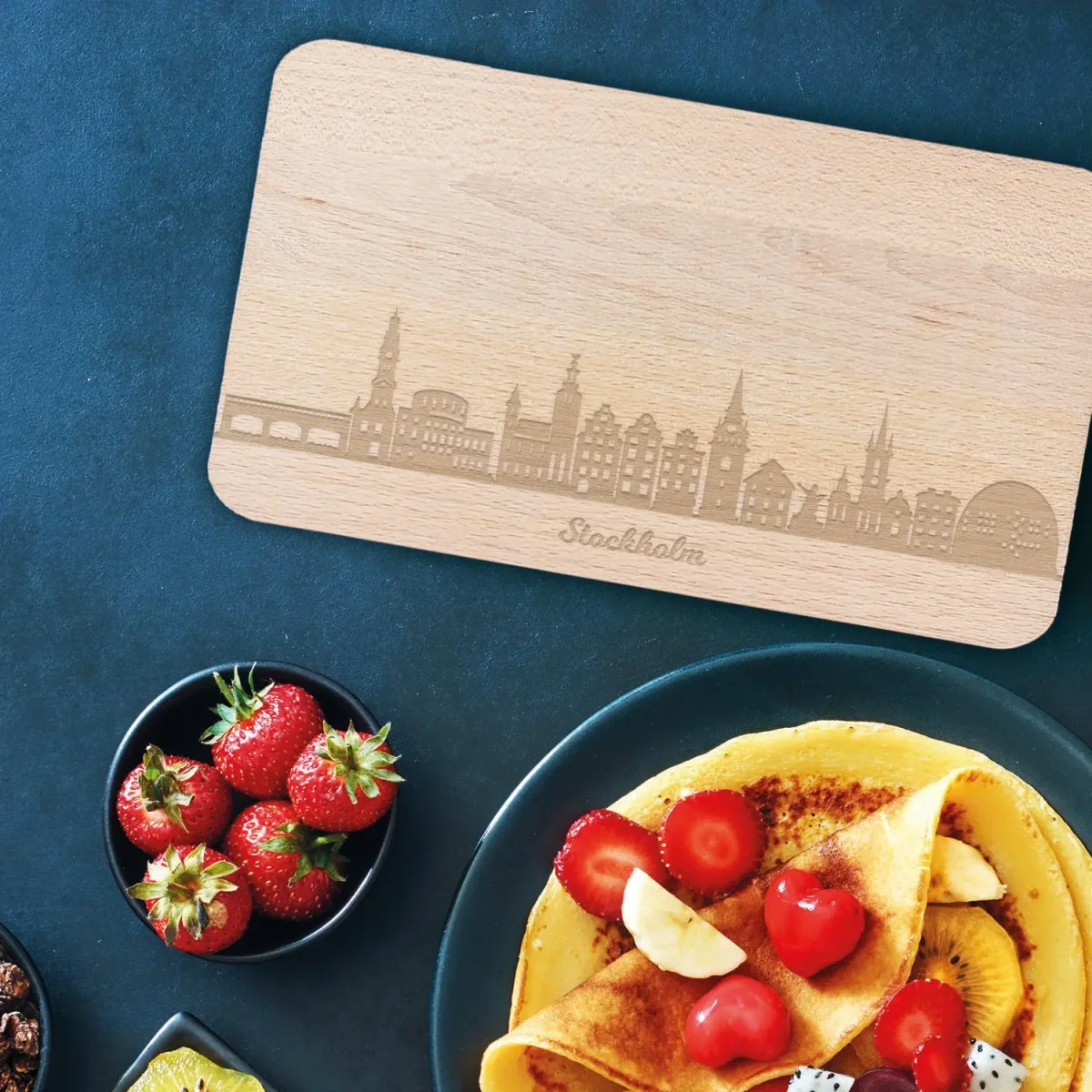 Frühstücksbrettchen Skyline Stockholm – Bild 5
