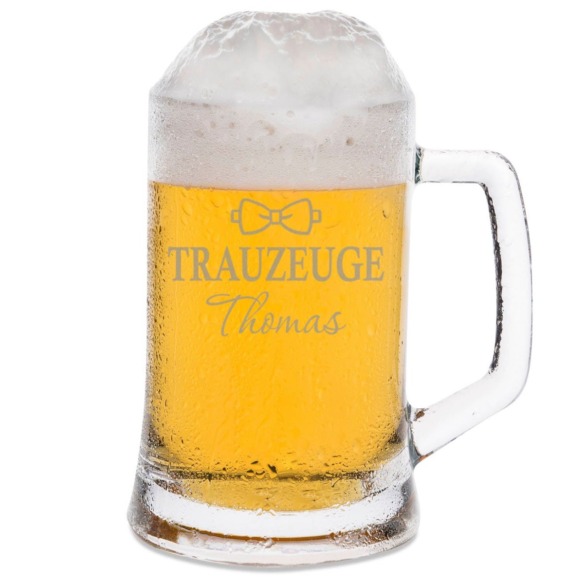 Montana Bierkrug mit Gravur "Trauzeuge" mit Name – Bild 3