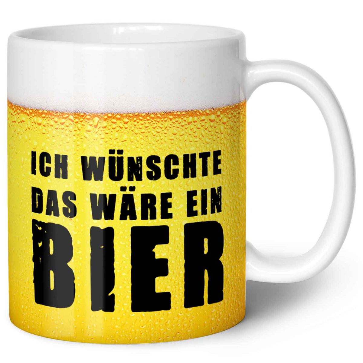 Bedruckte Tasse Ich wünschte das wäre ein Bier – Bild 4