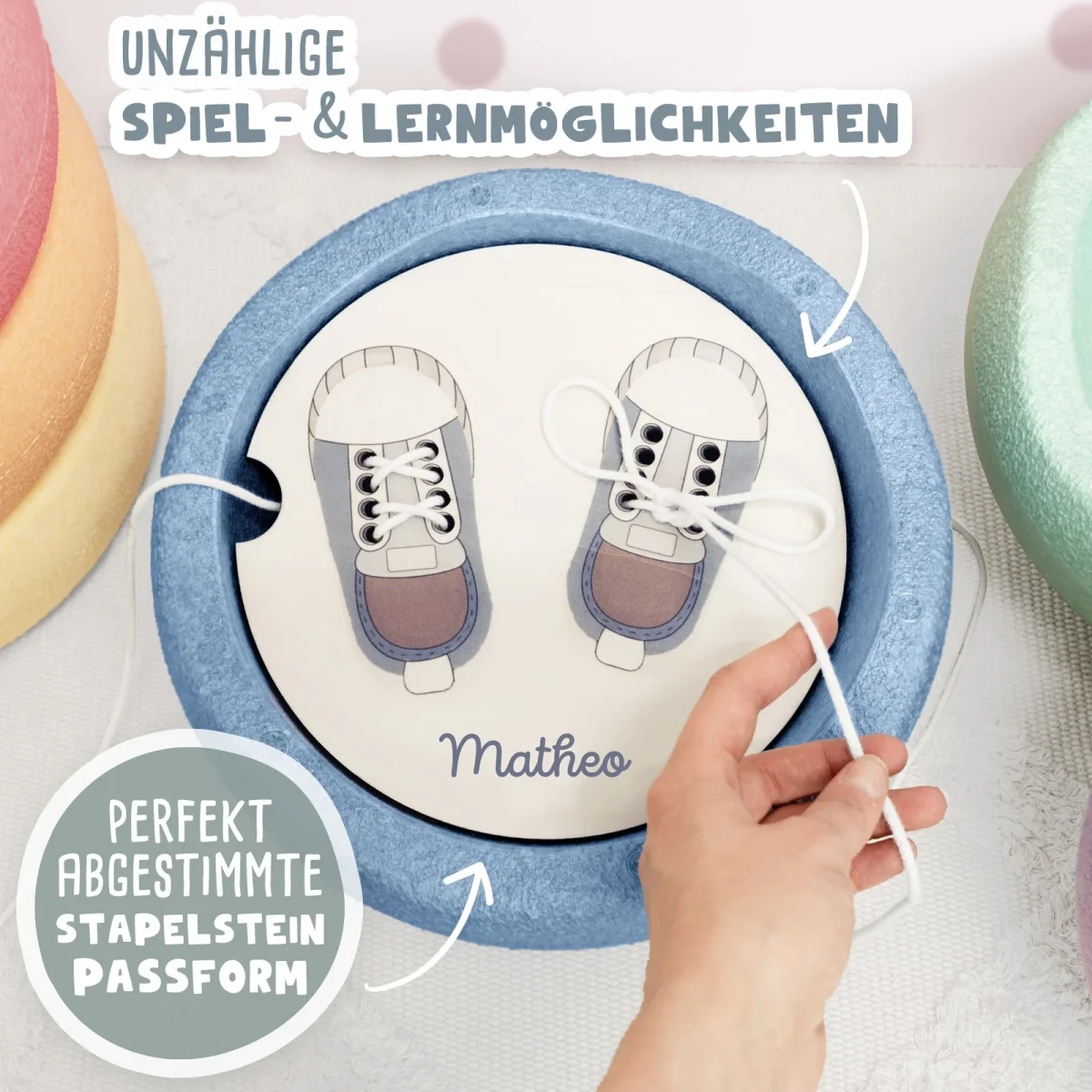 Abenteuerplatte für Stapelstein® „Löwe“ personalisiert Gravur – Bild 7