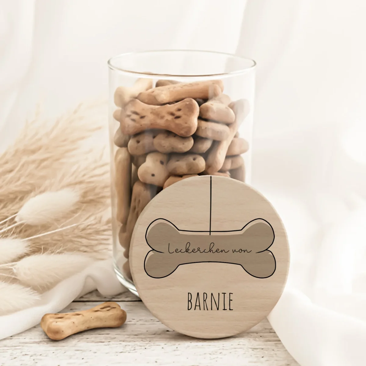 Vorratsglas „Hundeknochen bunt“ personalisiert Druck – Bild 4