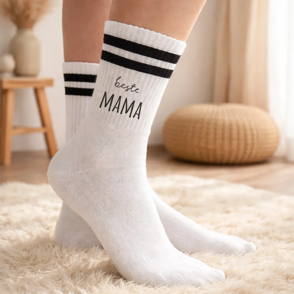 Socken „Beste Mama“ personalisiert Sublimation – Bild 4