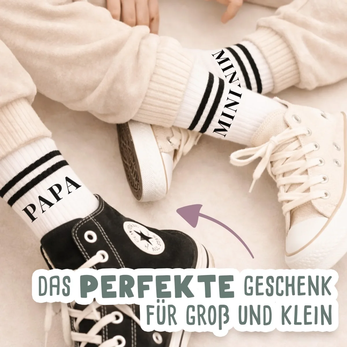 Socken „Papa“ personalisiert Sublimation – Bild 6