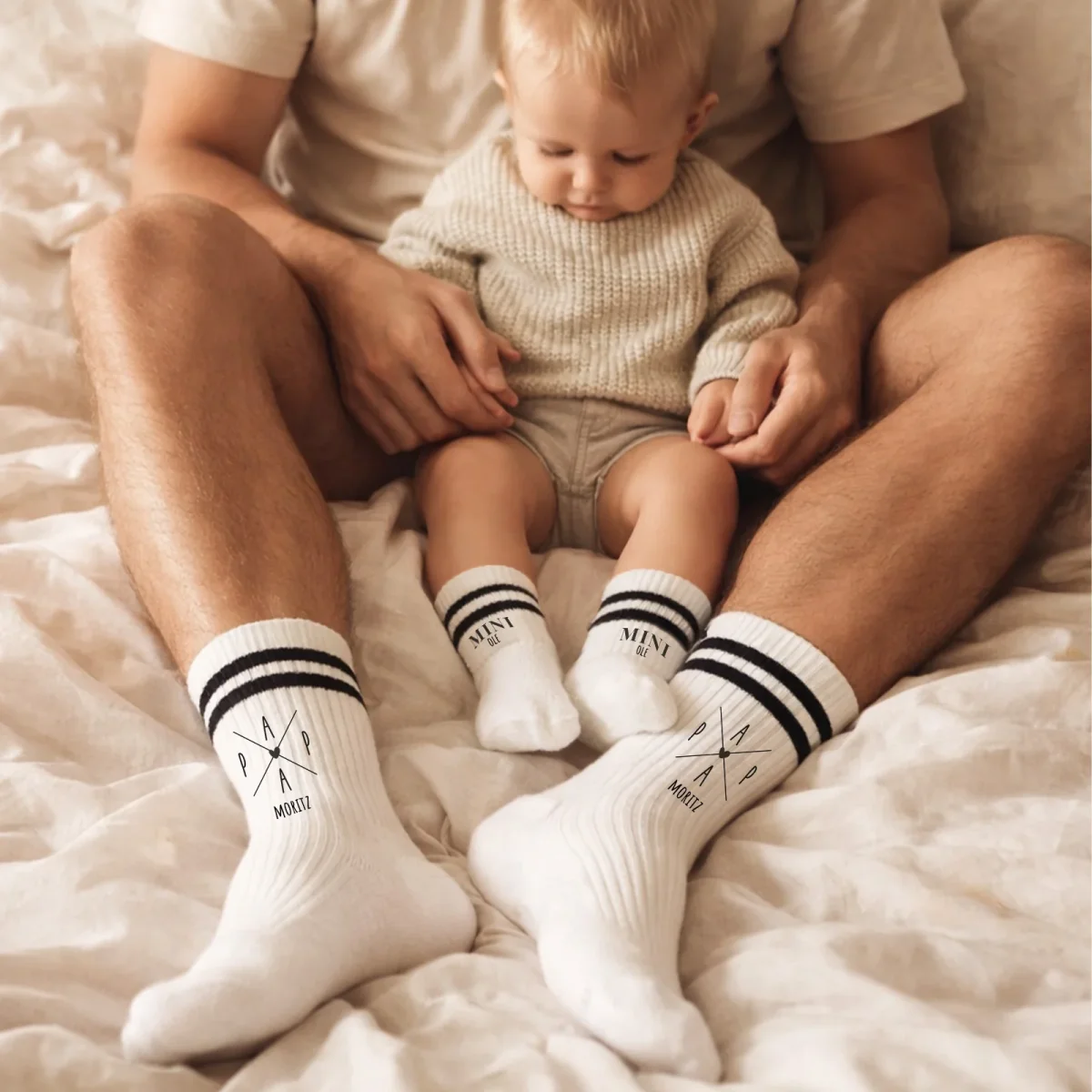 Socken „Papa“ personalisiert Sublimation – Bild 2